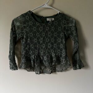 Speechless Kids Olive Lace Top